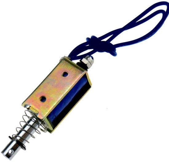 Attuatore Solenoide a Corrente Continua 12V - Struttura Aperta - Magnetico - Compatta e Potente - 0,4N di Forza di Attrazione - Ideale per l'Automazione - Garantito per la Durata