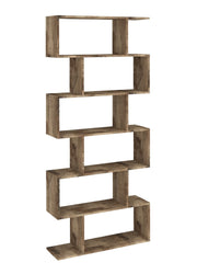 Libreria Calli L 80 x P 24.6 x H 192 cm acero pereira, portata per ripiano 5 kg