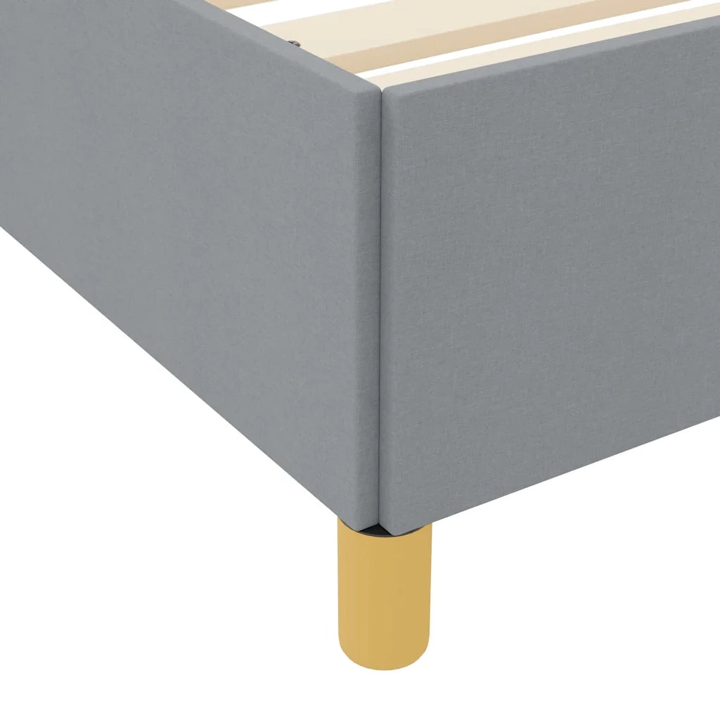 Struttura del letto Grigio chiaro 100 x 200 cm Tessuto 3398913
