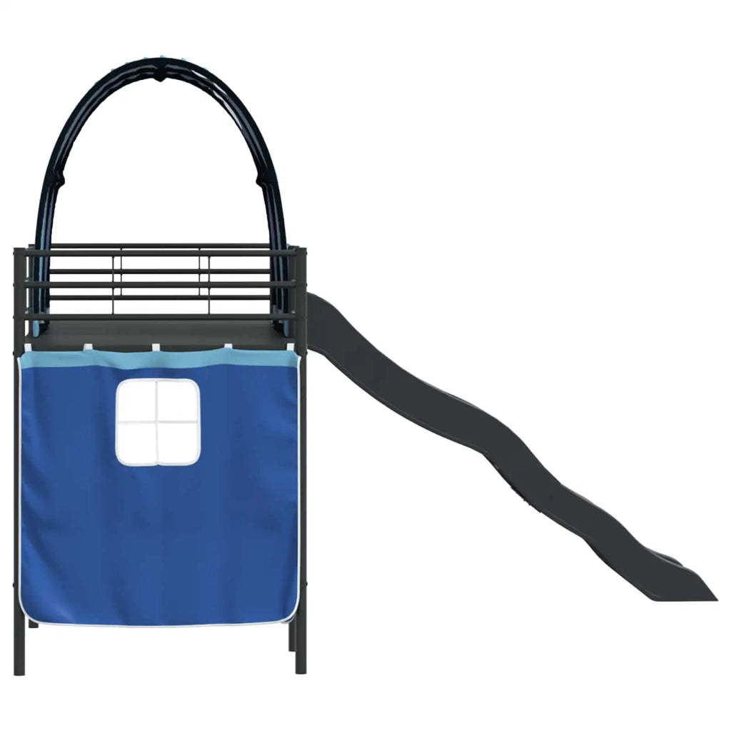 Struttura del letto loft per bambini Nero e Blu 90 x 190 cm 42020838