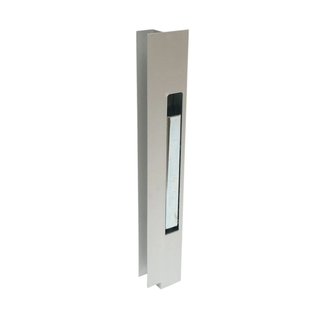 Chiusura interna per portellone lato destro in alluminio, maniglia in acciaio zincato 400 mm