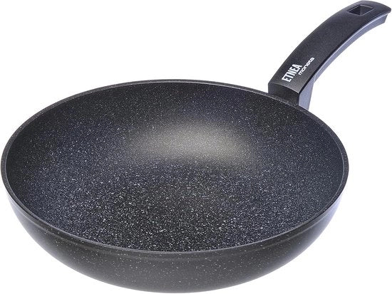Wok in Alluminio da 28 cm - Nero