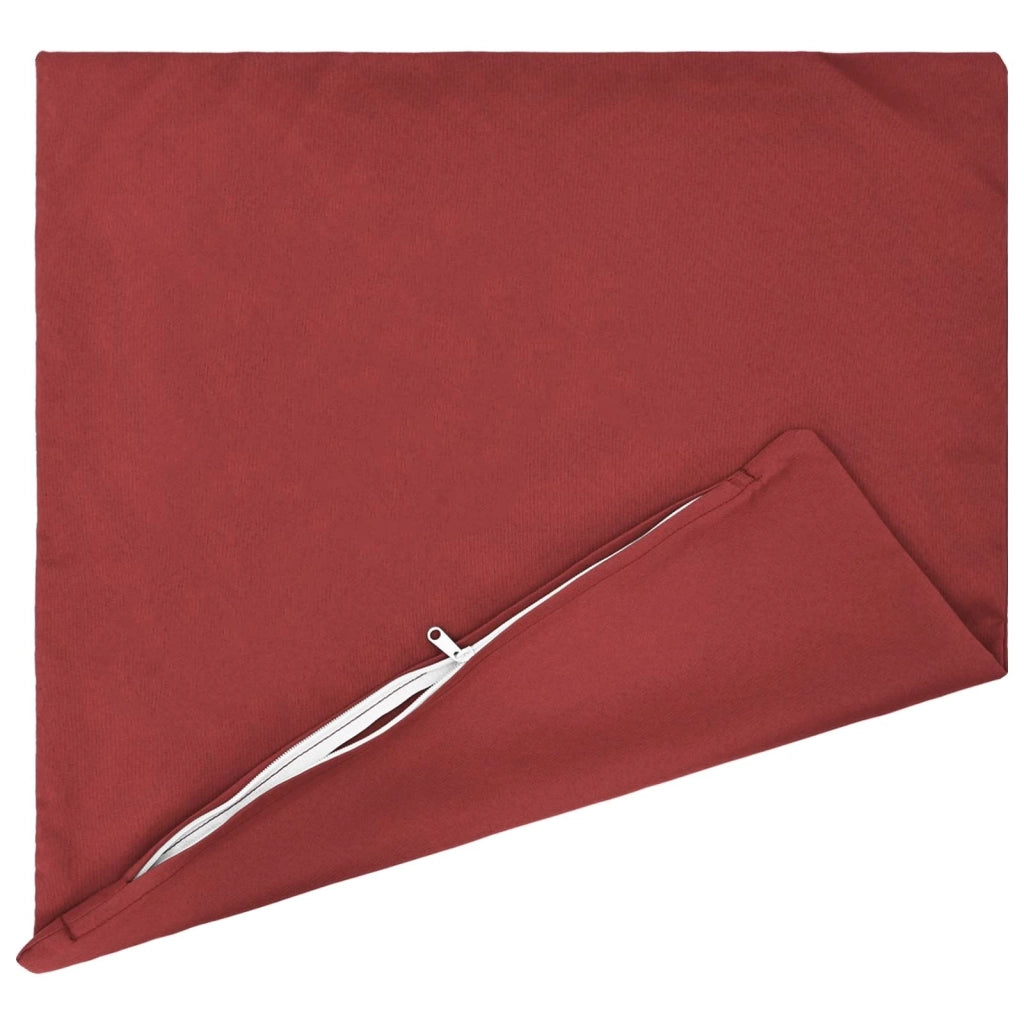 Federa 2 pcs HEERLEN Rosso Vino 50 x 50 cm Poliestere 911026