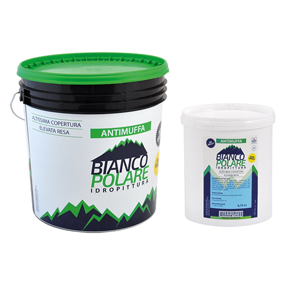 IDROPITTURA LAVABILE ANTIMUFFA TRASPIRANTE Lt.  14  - BIANCO POLARE