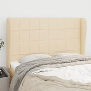 Testiera ad Orecchio Crema 147 x 23 x 118/128 cm in Tessuto 3117959