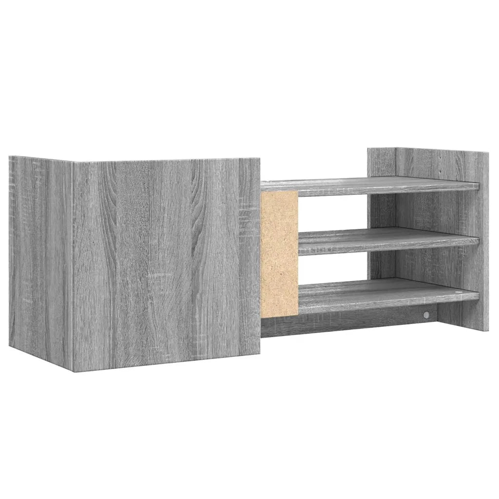 Mobile TV Grigio Sonoma 100x35x40 cm in Legno Multistrato 848379