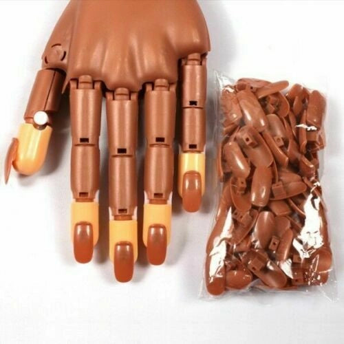 Mano Finta Per Pratica Nail Art Estetista Con Supporto Morsetto Tavolo Unghie
