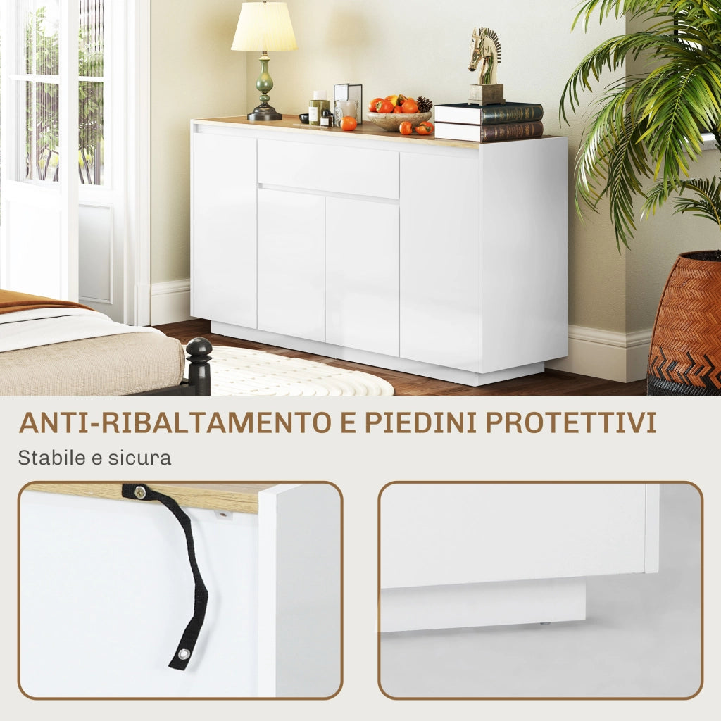 Credenza Bianca Moderna ¨C Minimal ¨C 140x40x75 cm