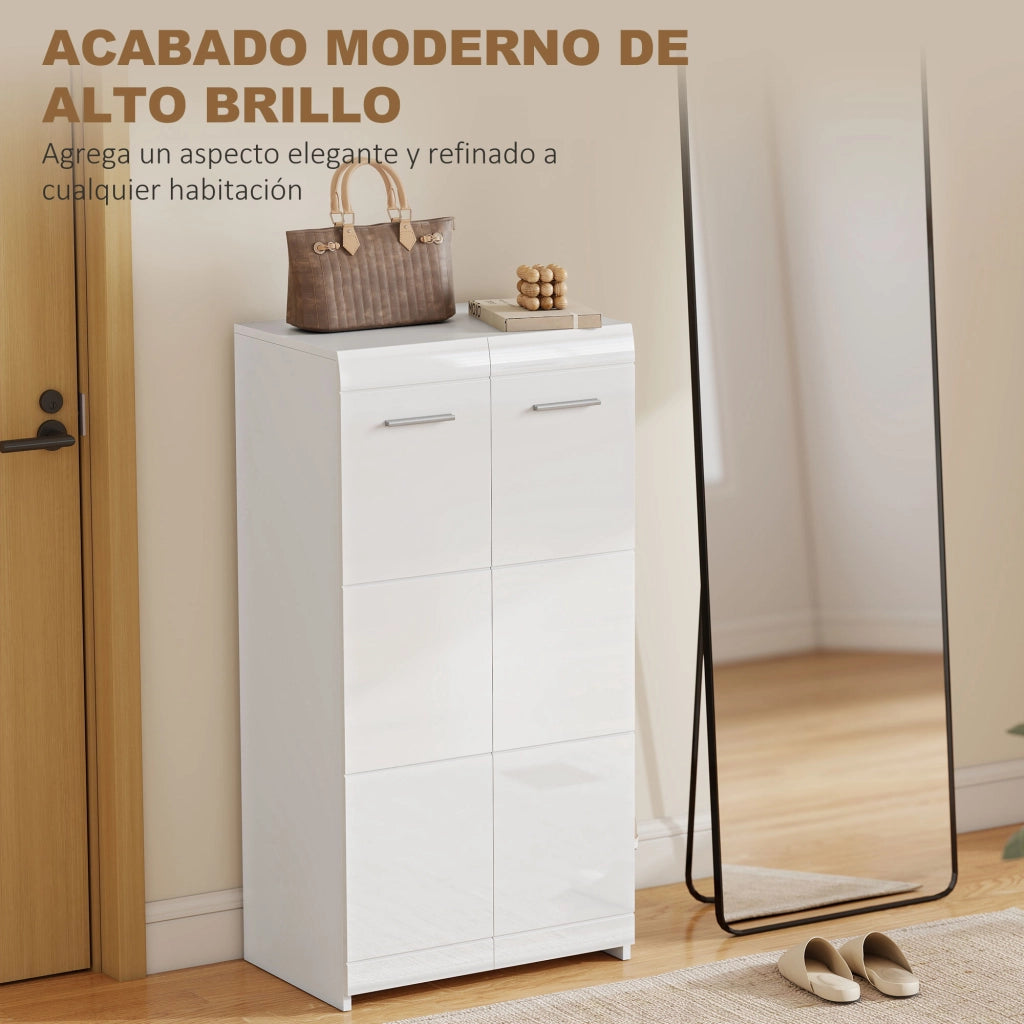 Armadio per Scarpe ¨C zephmum ¨C Bianco 55x36x108 cm