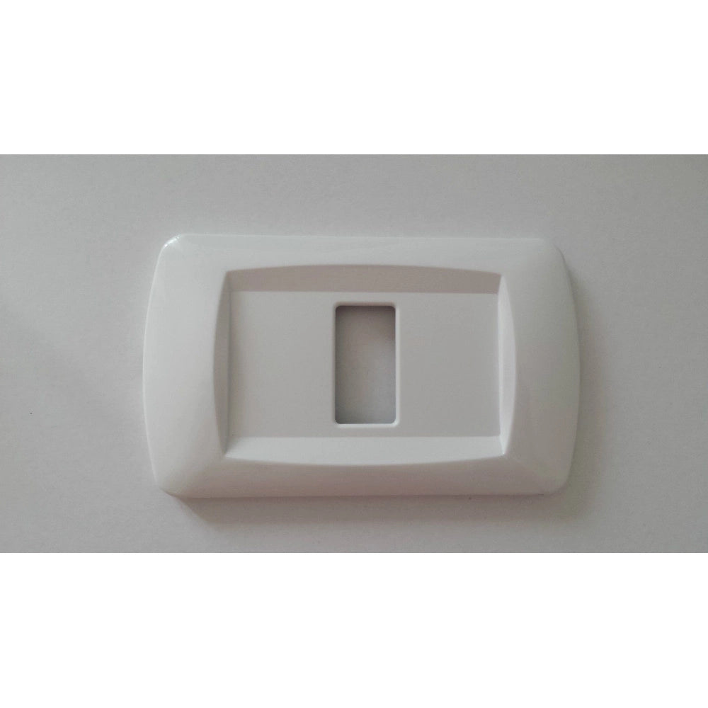 Trade Shop - Placchette Placche In Abs Serie Magic Bticino Compatibili Placca Copriprese Fori - Bianco Opaco -3 Fori     -