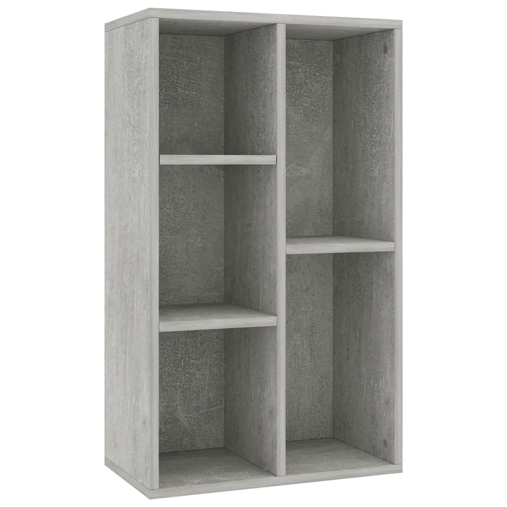 Libreria/Credenza Grigio Cemento 50x25x80 cm Legno Multistrato 800166
