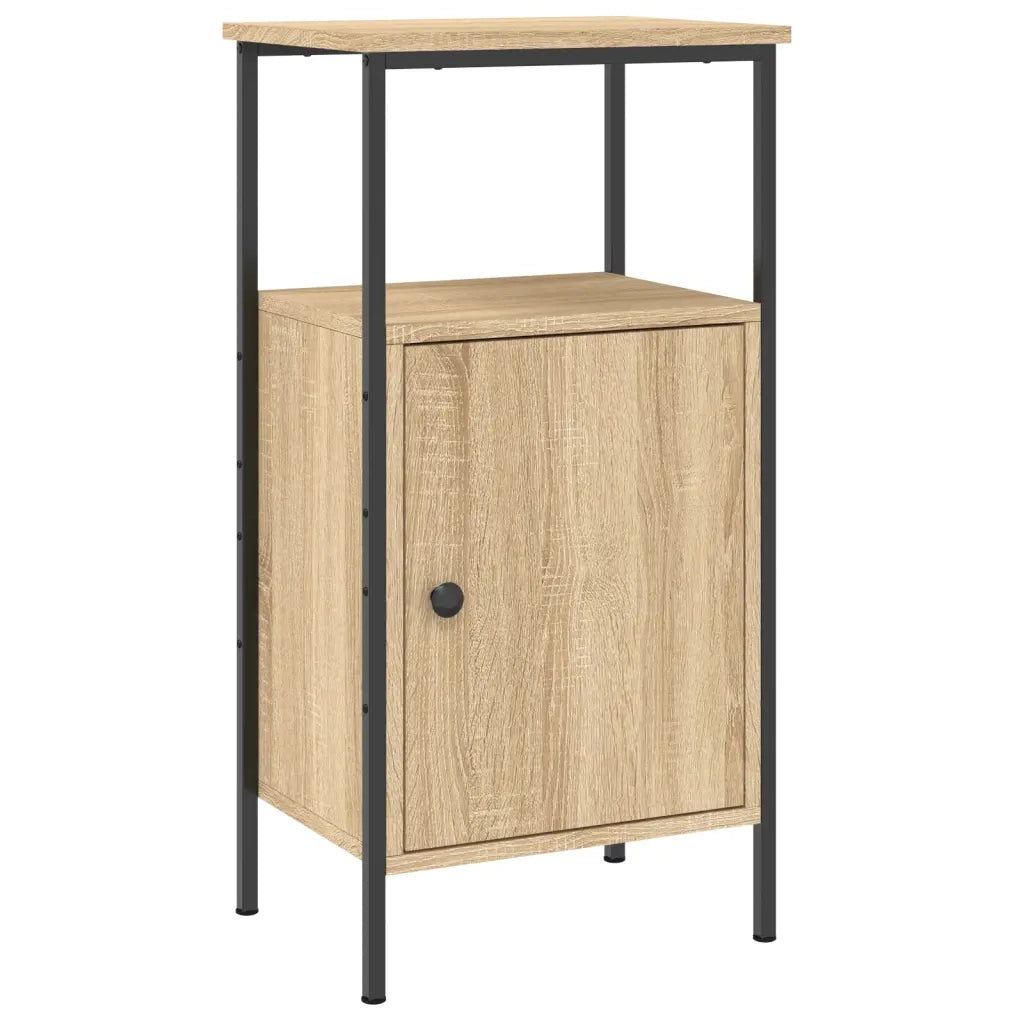 Comodino-Tavolino da notte Rovere Sonoma 41x31x80 cm in Legno Multistrato