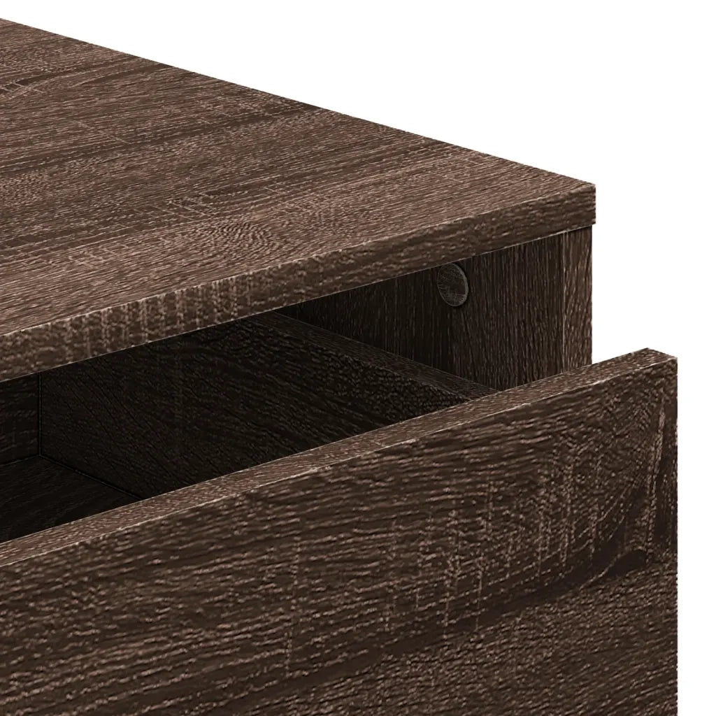 Cassettiera Angolo Rovere Marrone 40x41x58cm Legno Multistrato 852840