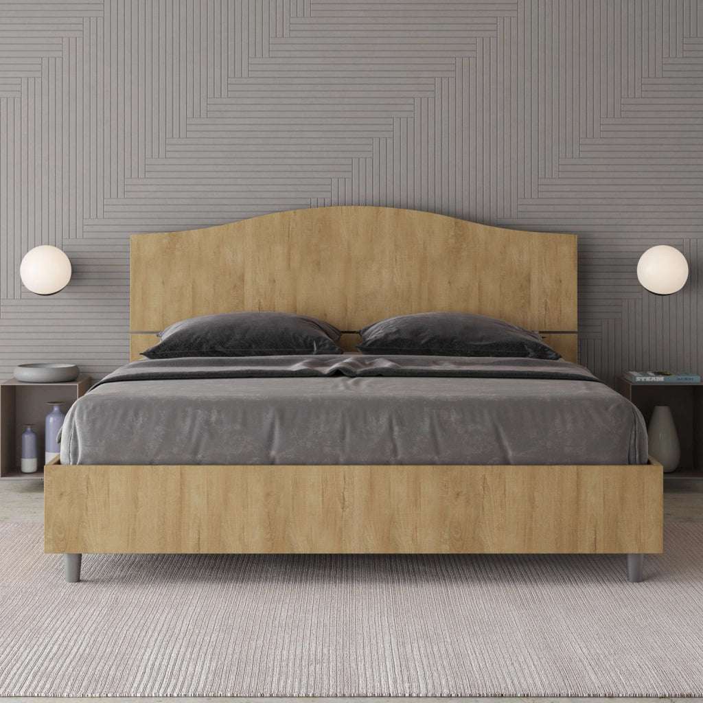 BS COM Letto matrimoniale senza rete 160x190 quercia