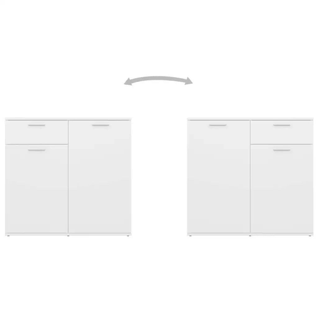 Credenza Bianca 160x36x75 cm in Legno Multistrato 3074927