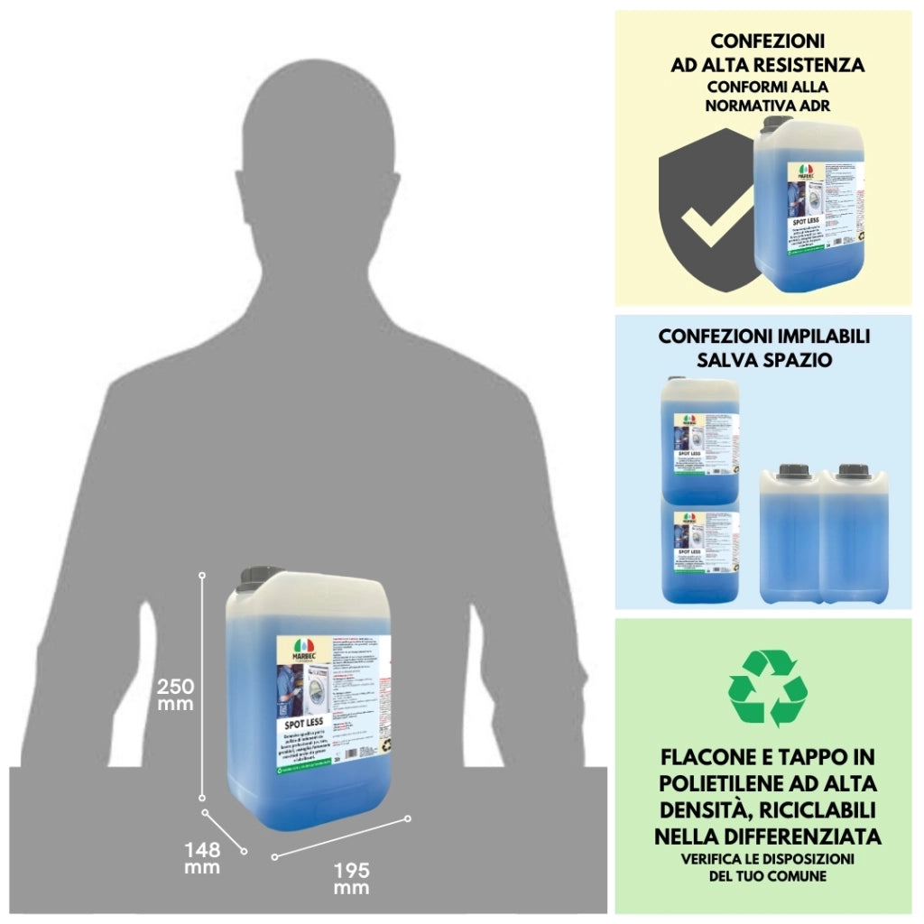 Detersivo professionale per tute da meccanico SPOT LESS   3LT