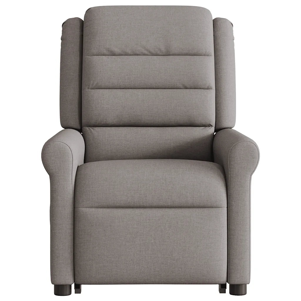 Poltrona Alzapersona Massaggiante Elettrica Tortora in Tessuto 3303351