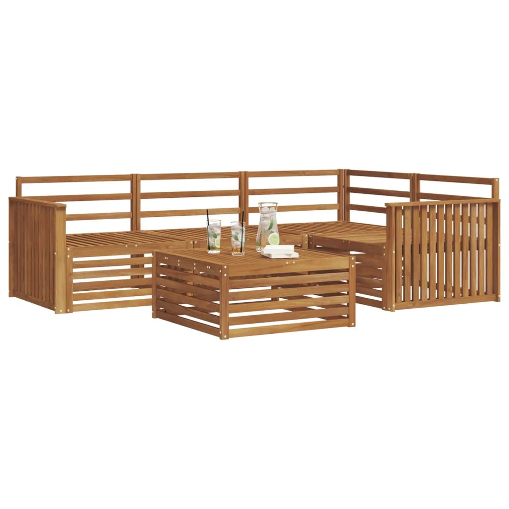 Set di divani da esterno 5 pcs Naturale 3373414