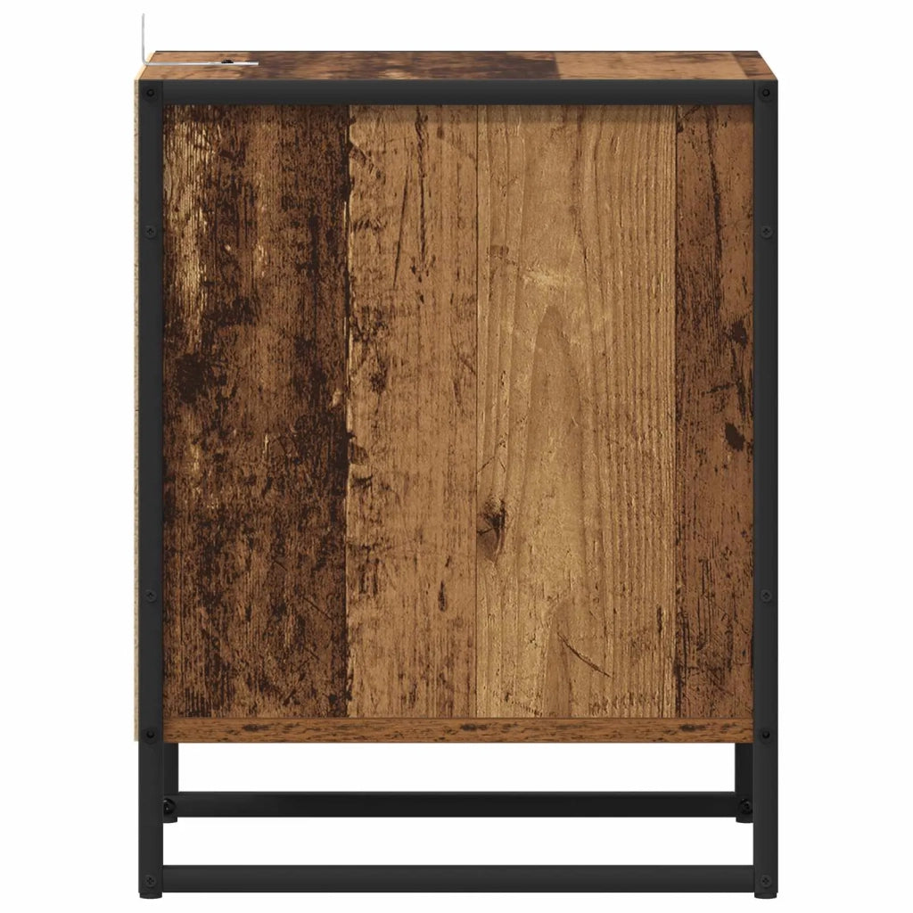 Comodino | Armadio da Notte | Mobiletto da notte Legno vecchio 39,5 x 30 x 50 cm Legno multistrato