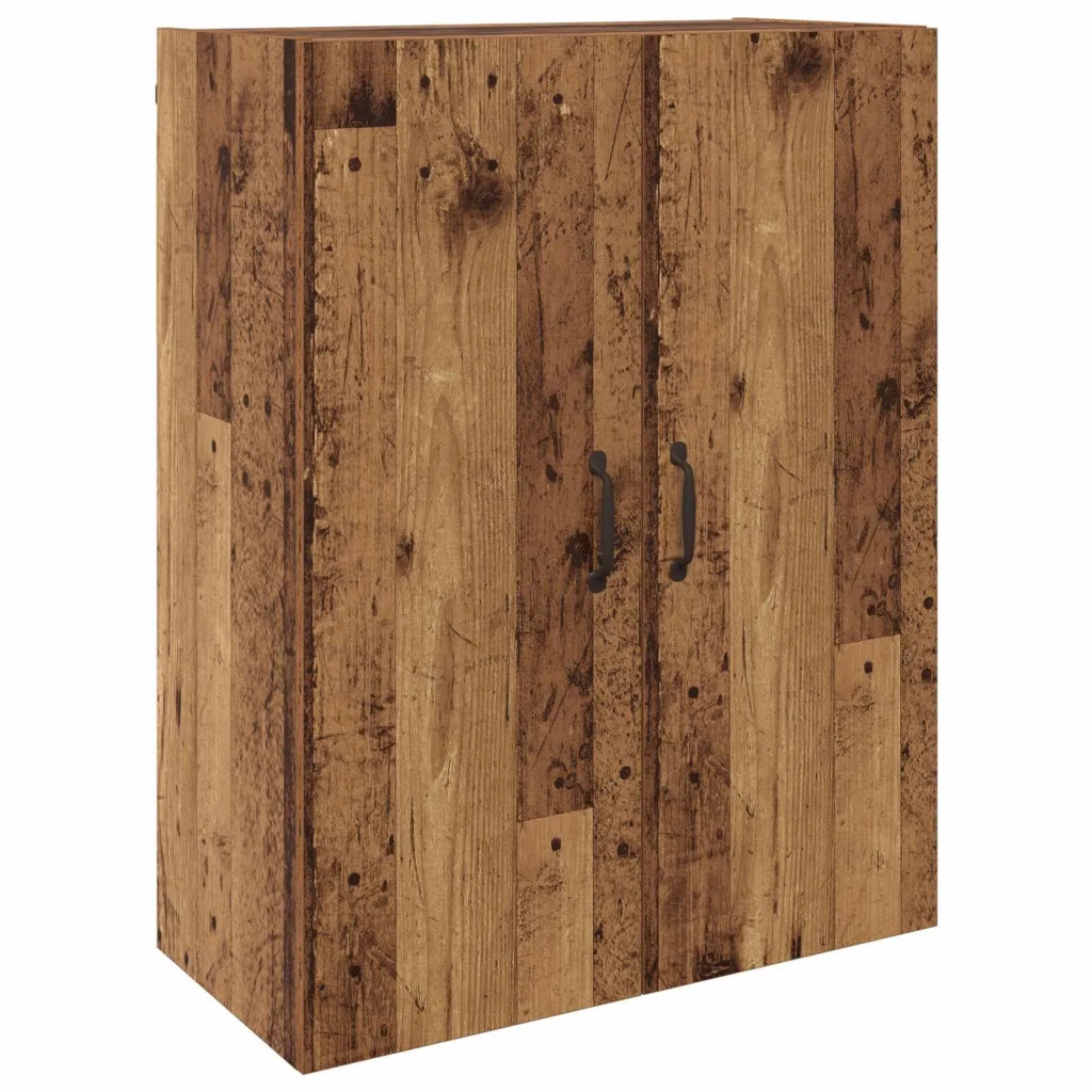 Mobiletto a muro 2 pcs Legno vecchio 69,5 x 34 x 90 cm 3394551