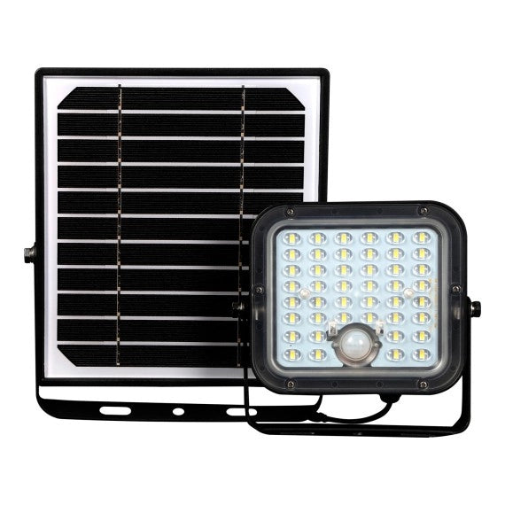 VELAMP Proiettore LED solare 1500 lumen con rilevatore di presenza e pannello solare