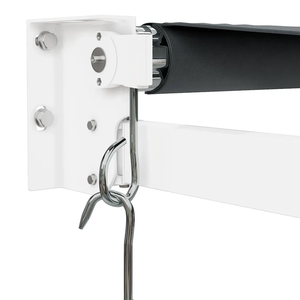 Tenda da Sole Retrattile-Tenda parasole per Patio Antracite 3,5x2,5m Tessuto e Alluminio 874017