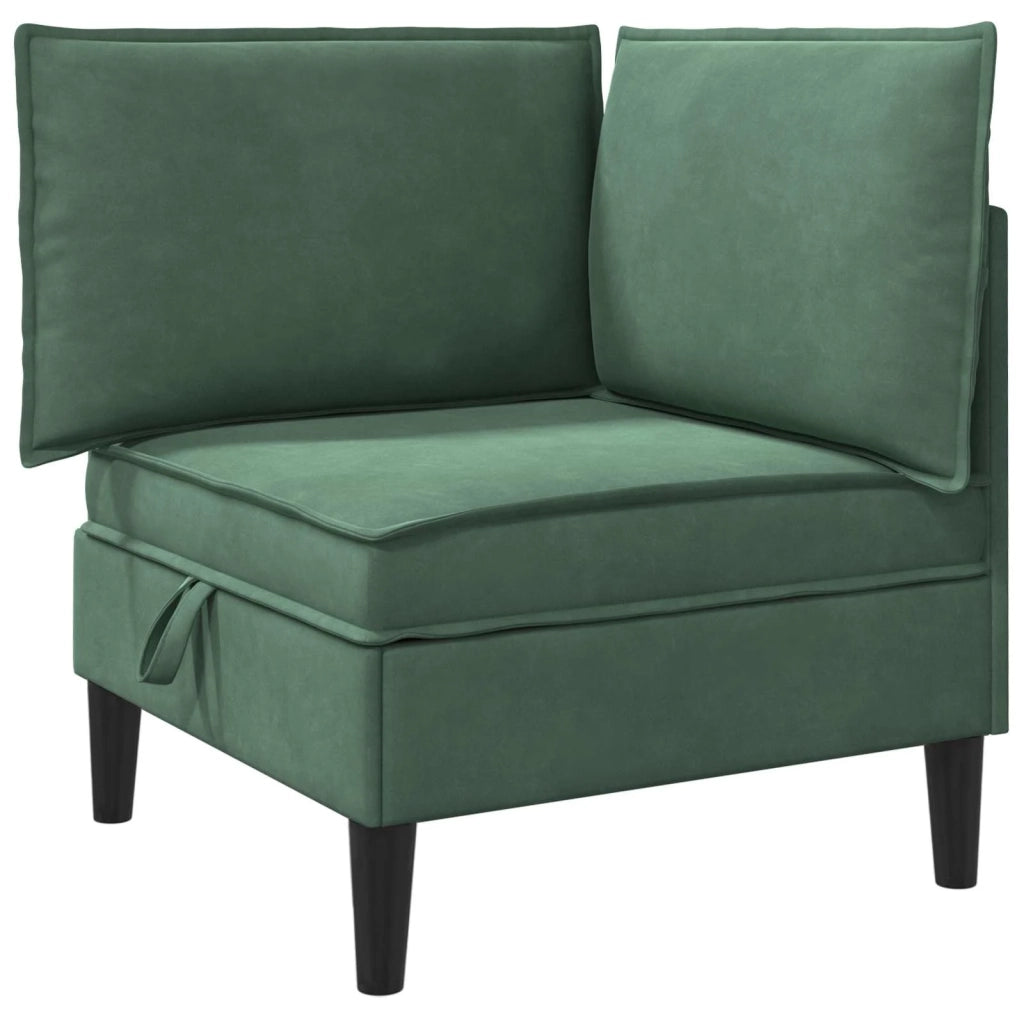 Set di mobili per il soggiorno 5 pcs Verde Mare Velluto 3413776