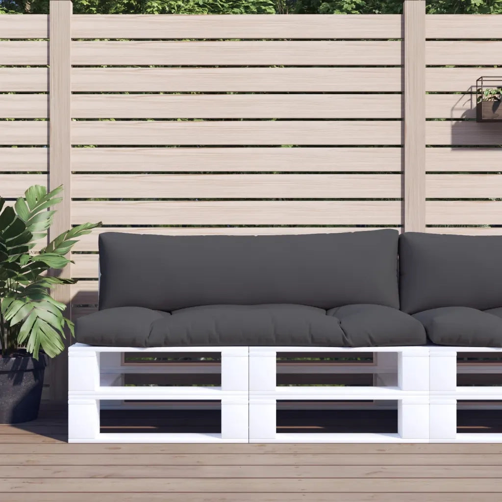 Cuscini per Pallet 2 pz | Cuscini per sedie Antracite in Tessuto