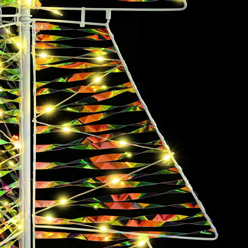 Albero di Natale con 100 LED-Luci decorative natalizie Bianco caldo 120 cm PET 351360