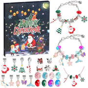 Calendario di Natale 2025 - Calendario di Natale per Bambini - Gioielli/Bracciali - Creatività per Bambini - Regalo di Natale per Ragazze - 24 Sorprese - Calendario di Gioielli
