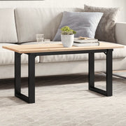 Telaio Gambe a O per Tavolino da Salotto 80x40x43 cm in Acciaio 357876