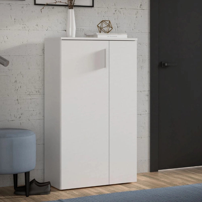 Mobile multiuso Lucio 2 ante H 120cm. colore bianco