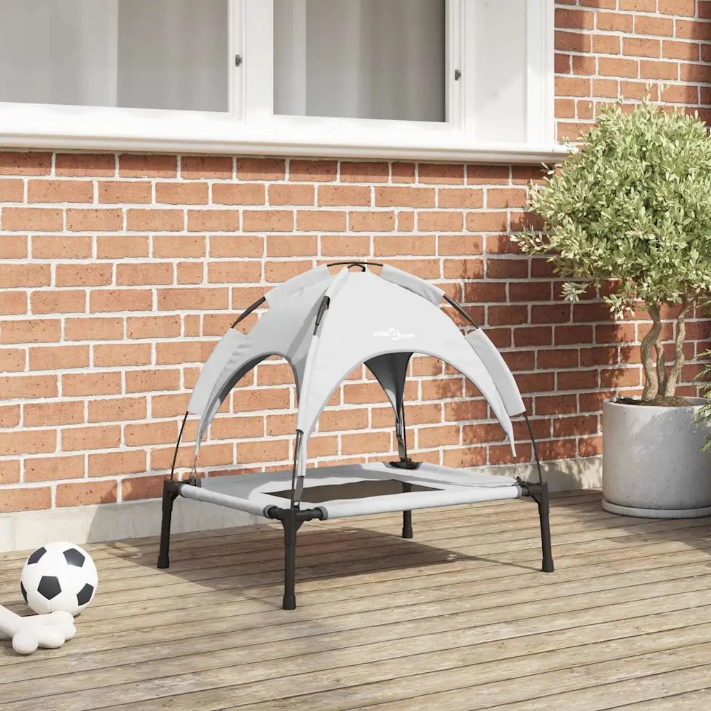 Letto per Cani Grigio Argento 62 x 48 x 61 cm Acciaio 42008173