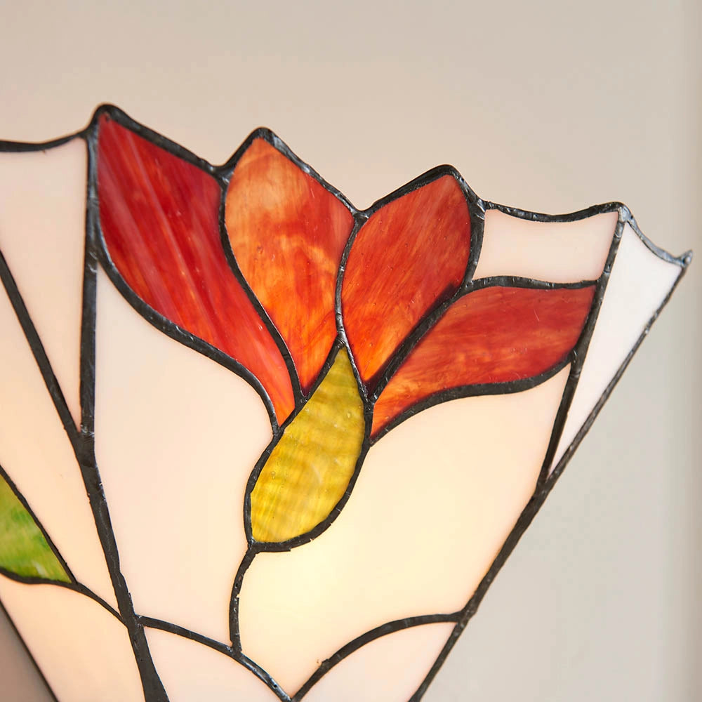 Applique Tiffany Botanica vetro floreale multicolor 1xE14 40W