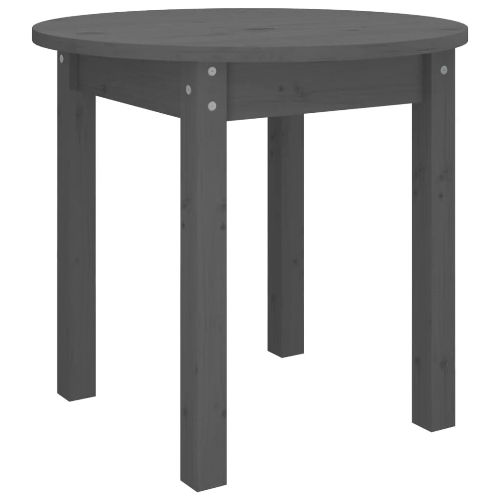 Tavolino da Salotto-Tavolino da soggiorno-Tavolo Grigio ? 45x40 cm in Legno Massello di Pino