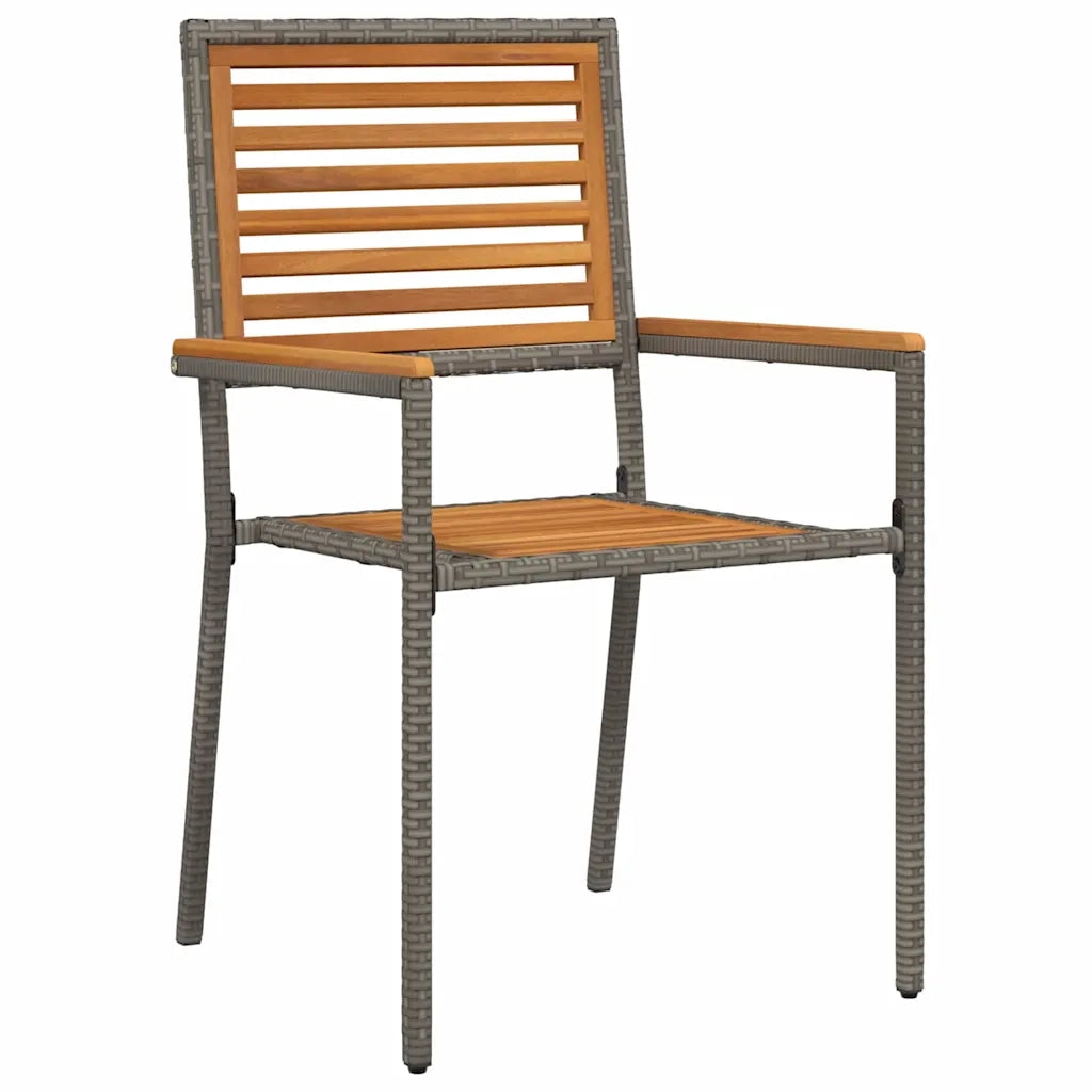 Set da Pranzo per Giardino 7 pcs Grigio 3365461