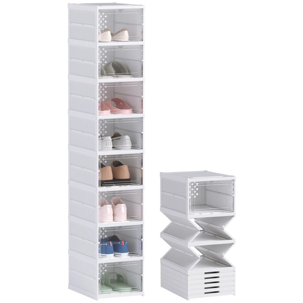 Scarpiera 8 Ripiani Folding ¨C Minimal ¨C Bianco