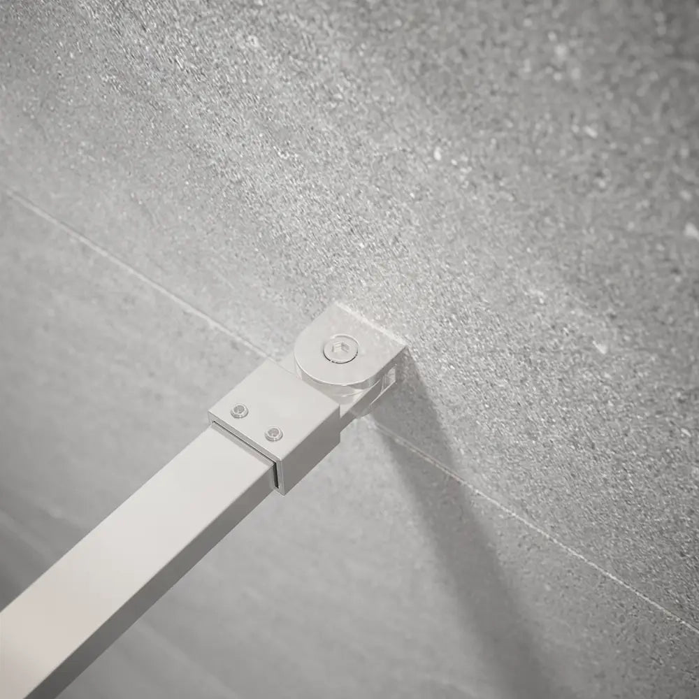 Doccia walk-in 100cm + anta 30cm vetro temperato anticalcare 10mm opaco profili cromo | Naxos