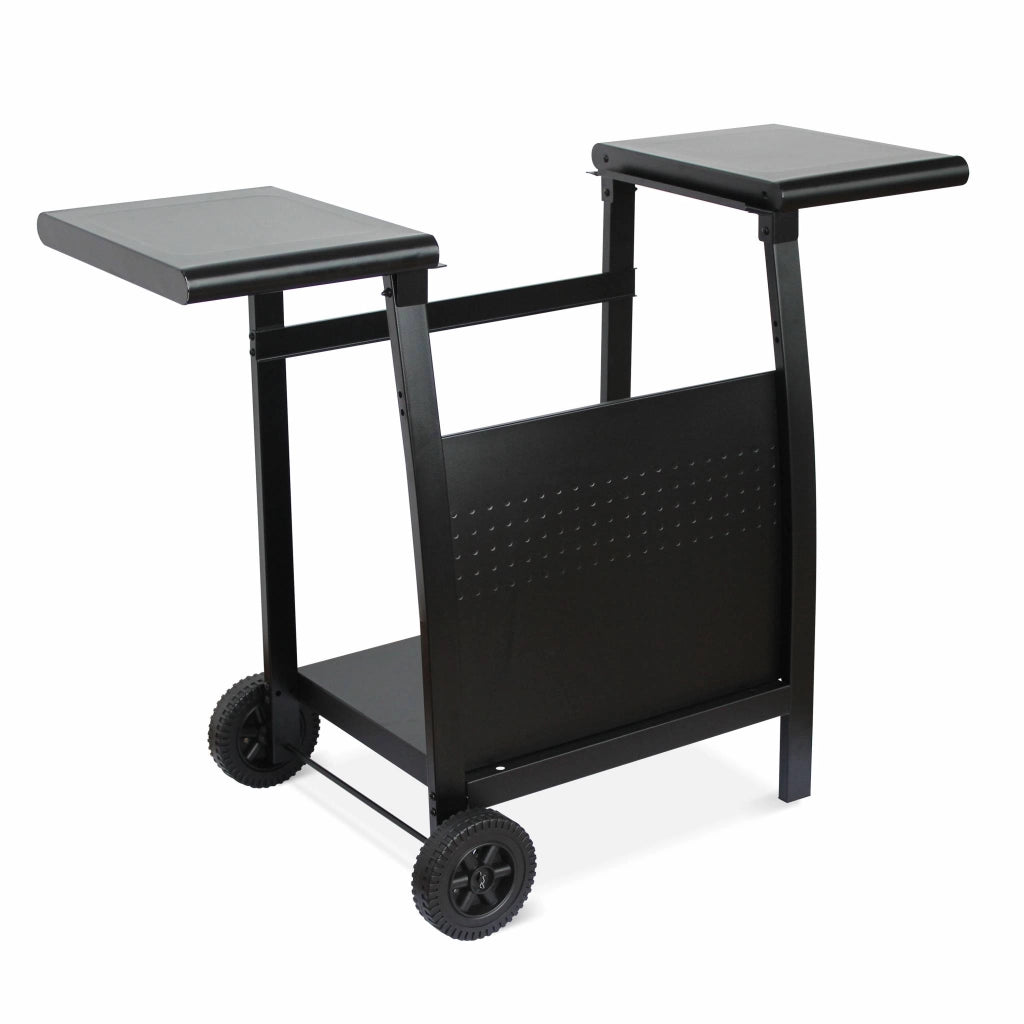 Carrello per piastra plancha porthos 2 bruciatori, nero