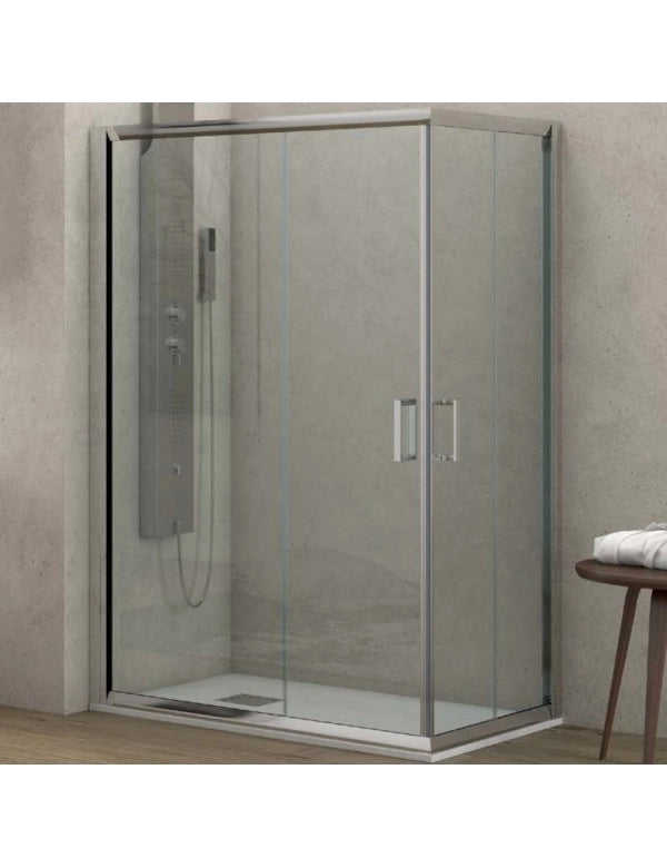 Box doccia rettangolare NEW FLORA 100 90x100 H.180 cm