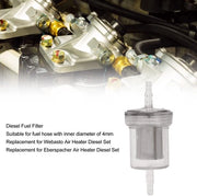 Filtro a carbone per diesel 8 pezzi - Filtro sostitutivo per Webasto/Eberspacher - Protezione del sistema di alimentazione - Materiale robusto - Lunga durata - Filtro per diesel