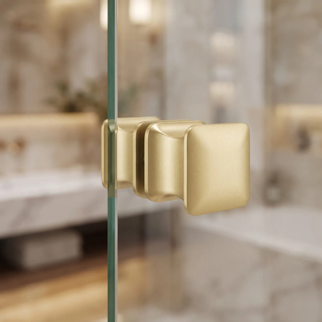 Maniglia Per Porta Doccia Rea 04 Brushed Gold