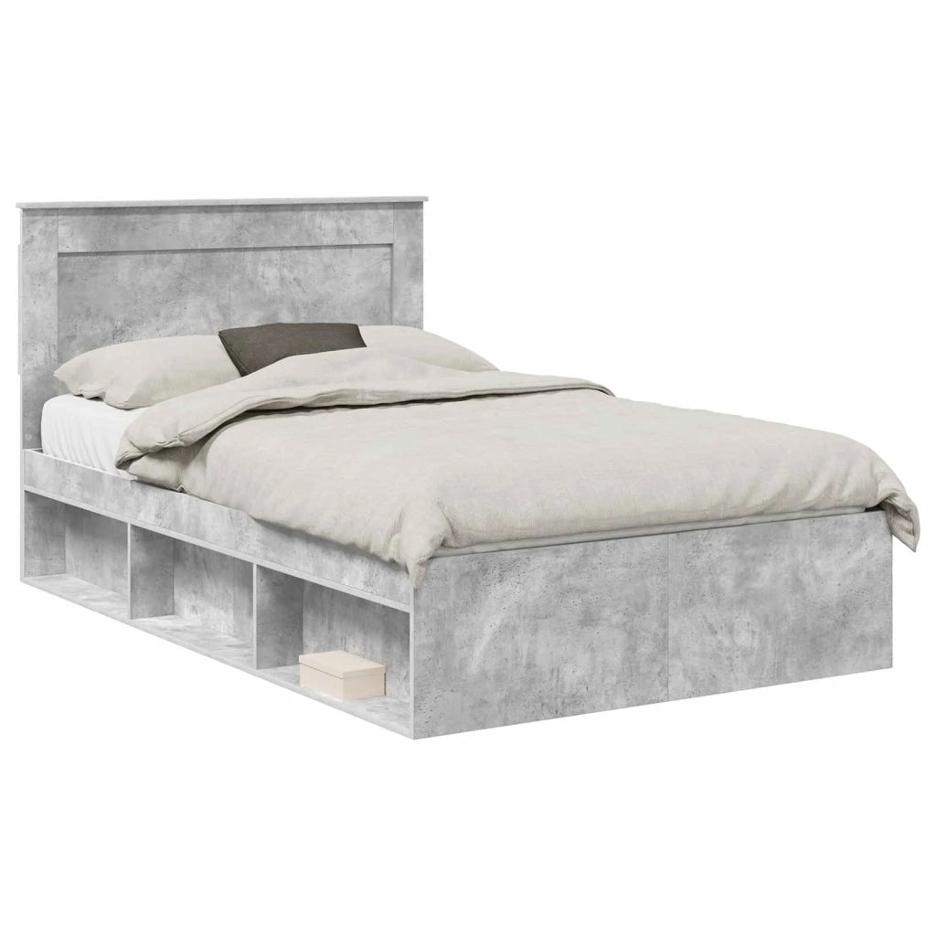 Struttura del letto-Giroletto-Rete del Letto Calcestruzzo 120 x 190 cm Pino massello 655372