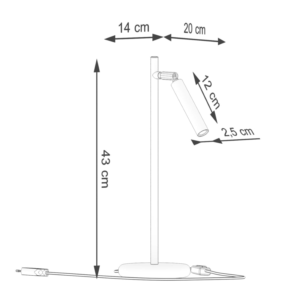 Lampada da scrivania moderna bianca G9 Velino PureLume