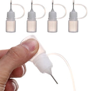 Set di flaconi precisi 4 pezzi 5 ml - Applicatore preciso - Dispenser - Flacone a compressione - Flacone in plastica - Applicazione precisa - Dispenser flacone