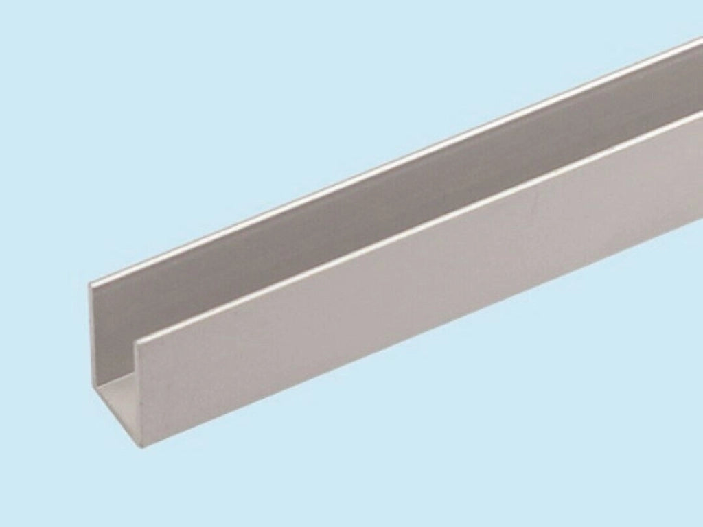 Profilo Canalino Da 2 Metri A U Argento Mm10X10X1 Set 5 Pezzi - Arcansas