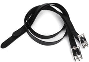 Sella di sicurezza - Materiale PU/Kunstleer - Struttura in acciaio inossidabile - Flessibile - Adatto per tutti i cavalli - 50 x 1,7 x 0,7 cm - Accessori per equitazione