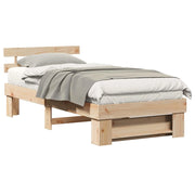 Letto singolo | Letto per adulti | Struttura del letto Marrone 75 x 190 cm Pino massello