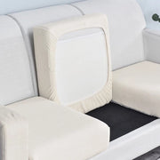 Cuscino banco coprigusto - Zithoes molto elastico, coprigusto per divano, coprigusto per sedile, antiscivolo e morbido, con fondo elastico, Cuscino banco coprigusto tridimensionale: lunghezza 150-190*larghezza 50-65*altezza 5-20cm - Bianco