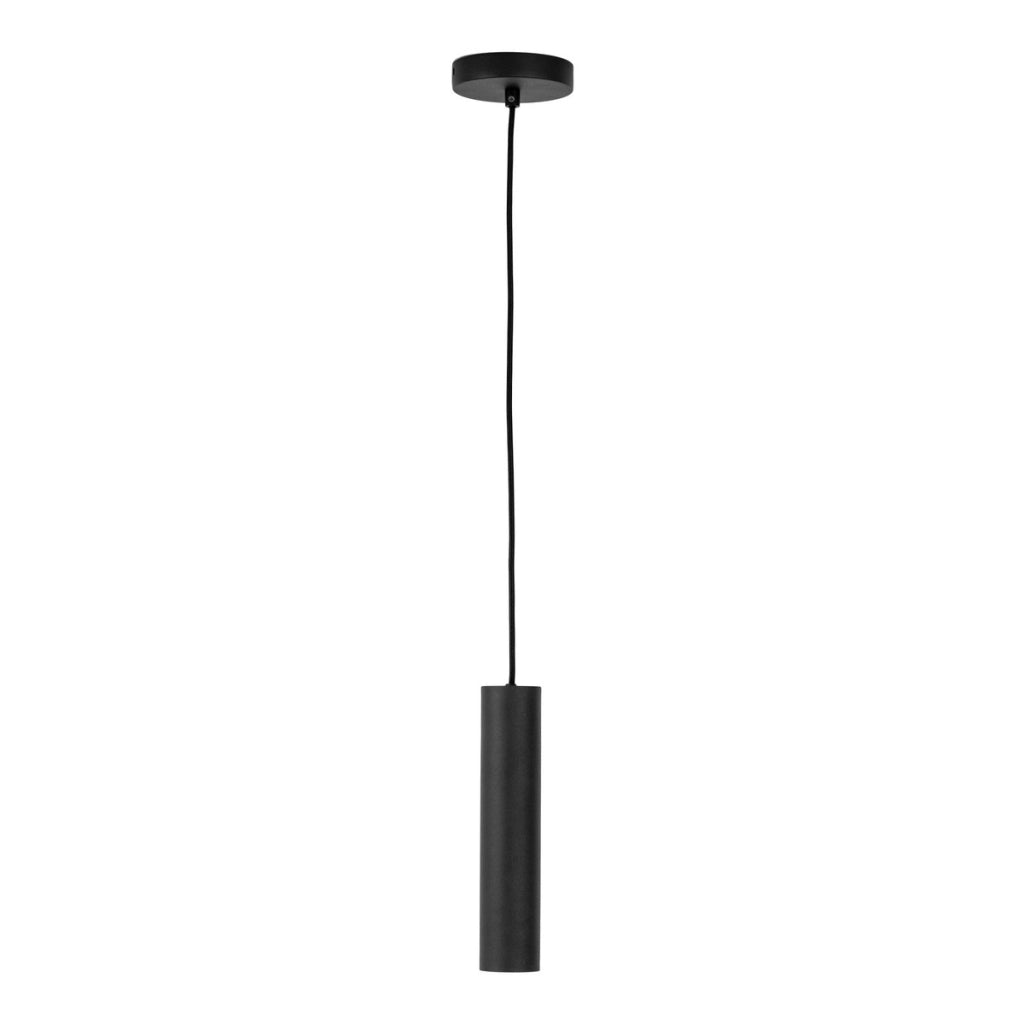 Lampada a Sospensione Parigi, Nero, Metallo, 6x6x28 cm